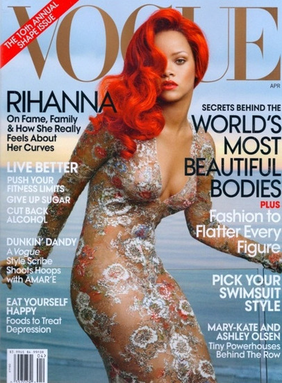 rihanna april 2011 vogue. US Vogue#39;s April cover is one